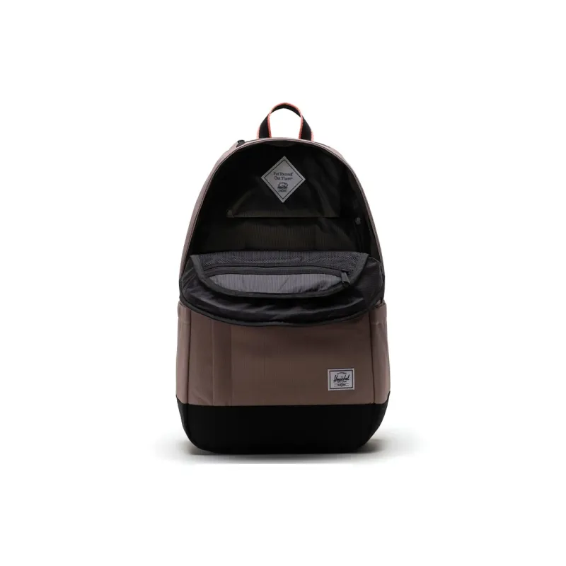 Herschel Recycled Fabric Backpack Unisex Taupe/Black/Beige Shell Pink-3