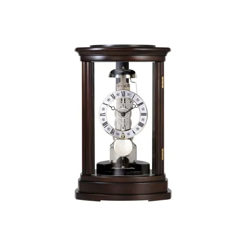 HENSE German Imported Mechanical Movement Living Room Desktop Decoration Clock Unisex Silver Dial HD8015