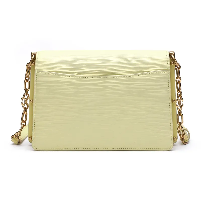 Satchi Top Grain Cow Leather Crossbody Bag Women's Red/White/Yellow/Purple/Black-17