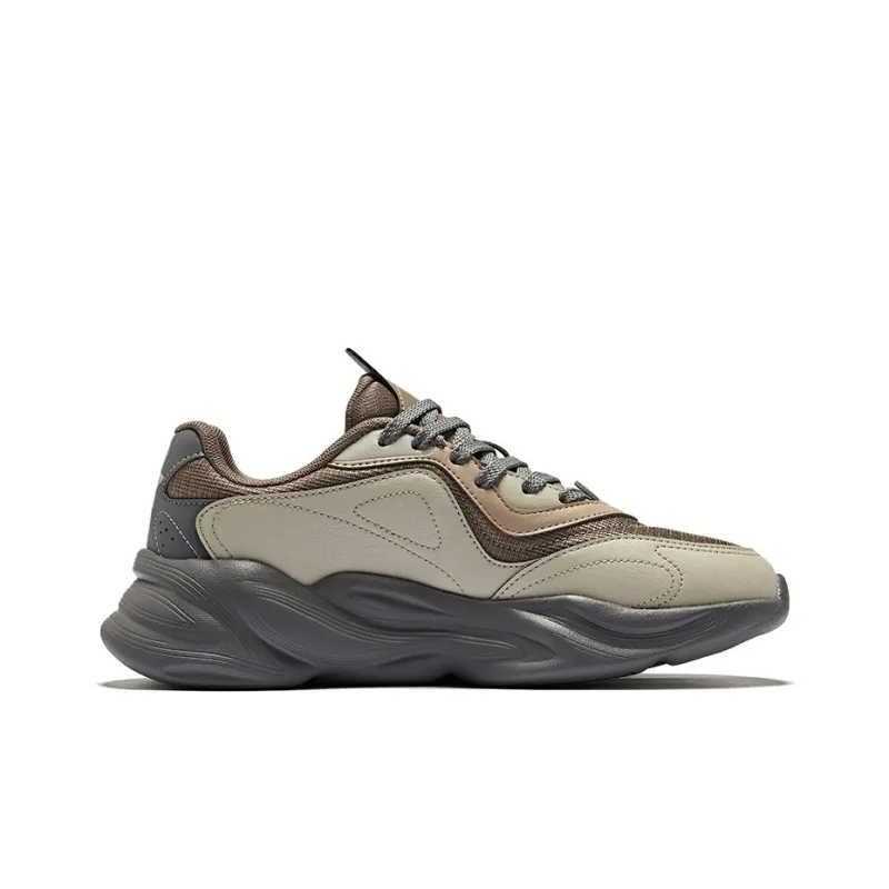Erke Realm 2 Durable Breathable Low-Top Casual Shoes Men's Charcoal Gray Iron Man Gray-1