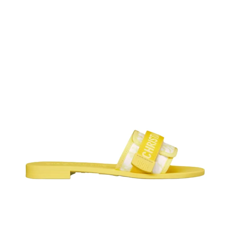 DIOR Diorevolution Slide Slippers Women's Yellow-1