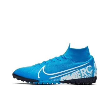 Nike Mercurial Superfly 7 Anti Slip Wear Resistant Soccer Shoes Unisex Blue White