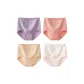 A Set-High-Rise Pastoral Style-White+Pink+Apricot+Purple (4 Pack)
