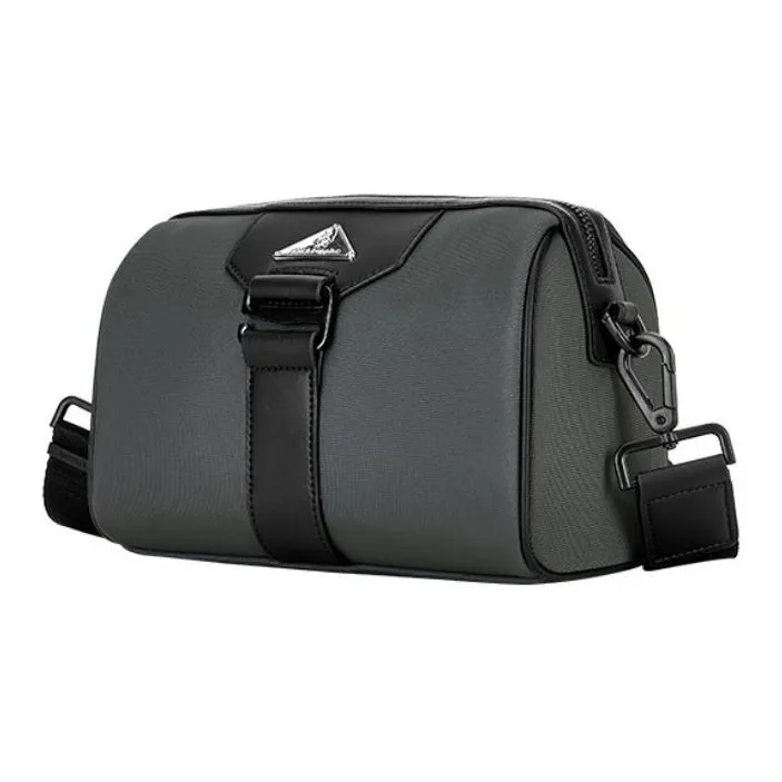 Hush Puppies Fabric Shoulder Bag Men's Black-6