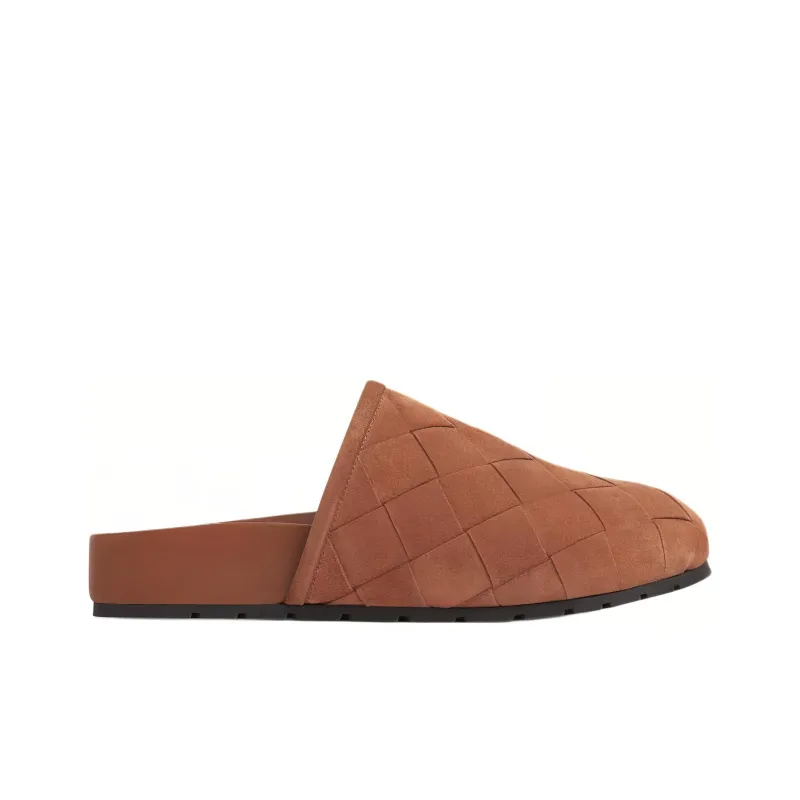 Bottega Veneta Closed Toe Slippers Women's Red Brown-1