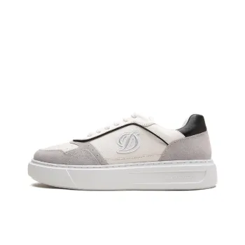 S. T.DUPONT Low-Top Skateboard Shoes Men's White Gray Black