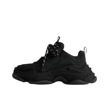 Balenciaga Triple S Low Top Chunky Sneakers Women's Black