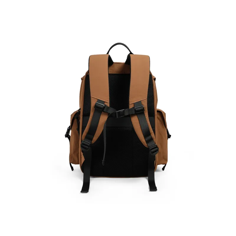 PT'SON Fabric Backpack Regular Unisex Rock Brown-4
