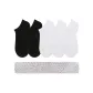 5 Pack[No-Show Socks Black 2-No-Show Socks White 3][Mesh Cut-Out Bottom]