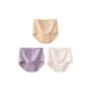 C Set-High-Rise Pastoral Style-Apricot+Purple+White (3 Pack)