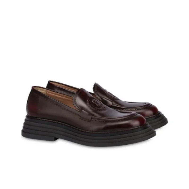Pollini Stairway Loafers Women's Dark Brown-3