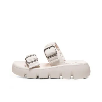 Warrior Slip Resistant Slide Slippers Women's Beige