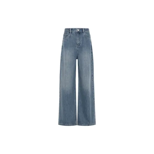 MEIYANG Jeans Women's Blue