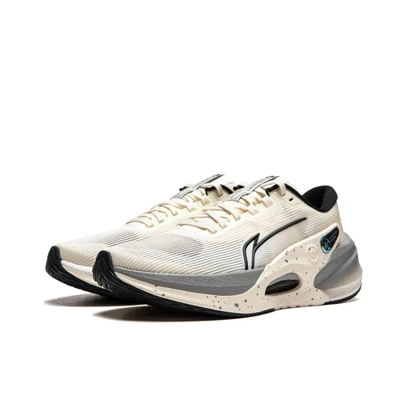 LINING Furious Rider 7.0 V2 Running Shoes Men Low Top Beige Black-2