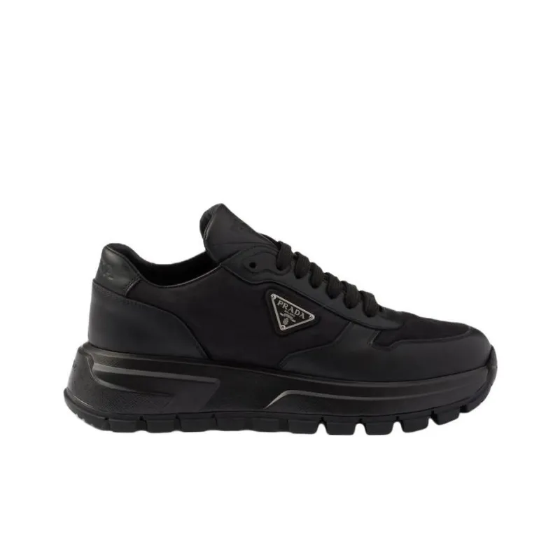 PRADA PRAX 1 Low Top Casual Shoes Women's Black-1