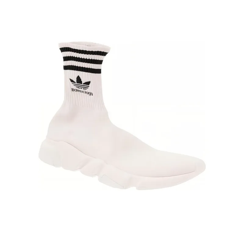 Balenciaga X Adidas Logo Embroidered Sock Sneakers-3