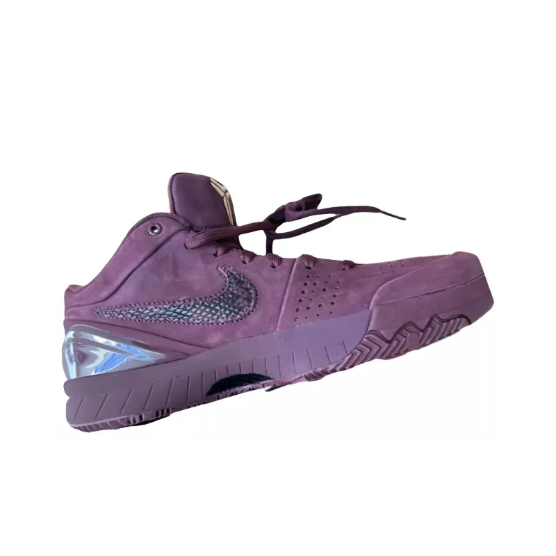 Nike Zoom Kobe 4 Cushioning Anti Slip Wear Resistant Breathability Low Top Running Shoes Men's Russet-1