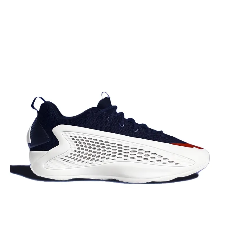 Adidas A.E. 1 'USA' Cushioning Anti Slip And Wear Resistant Low Top Basketball Shoes Men's White Black-1