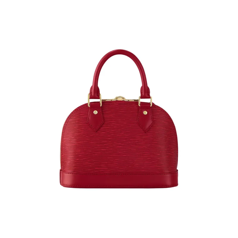 LOUIS VUITTON Alma BB Epi Grain Leather Dome Bag, Portable Crossbody Bag, Shoulder Bag Women's Red-2