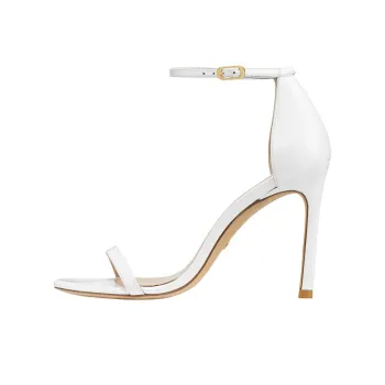 Stuart Weitzman/SW Nudistsong Strap Sandals 10.5cm Women's White