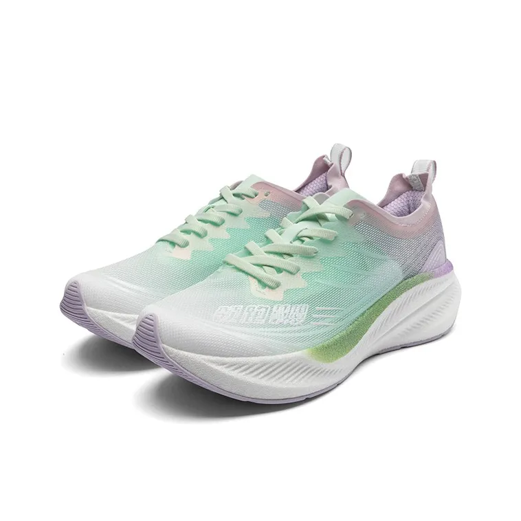 LPMX Cushioned Wear Resistant Lightweight Low Top Running Shoes Women's Cherry Blossom Green-2