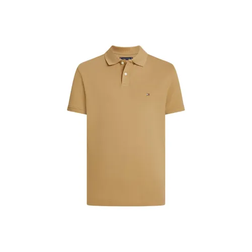 Tommy Hilfiger 1985 Series Polo Shirts Men Brown