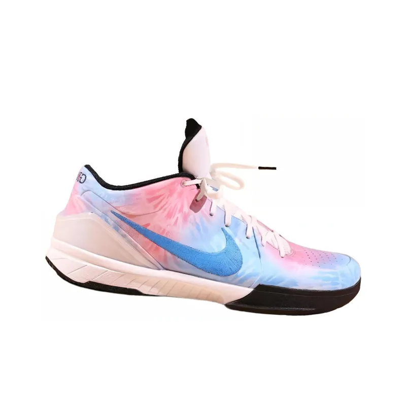 Nike Zoom Kobe 4 Protro PE Wear Resistant Low Top Basketball Shoes Men's Blue Pink-1