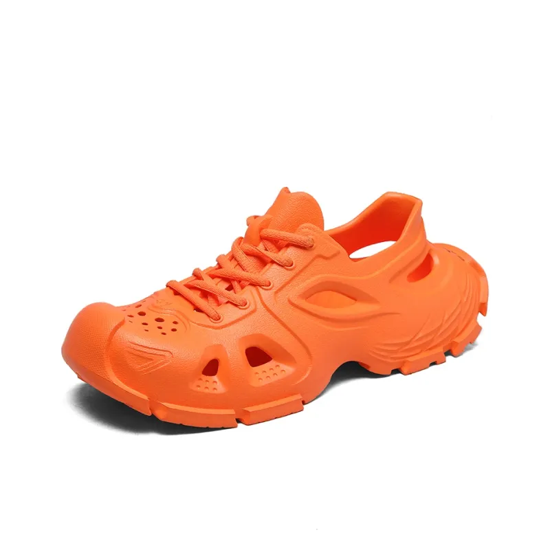 G.N.SHIJIA Clogs Unisex Orange Red-1