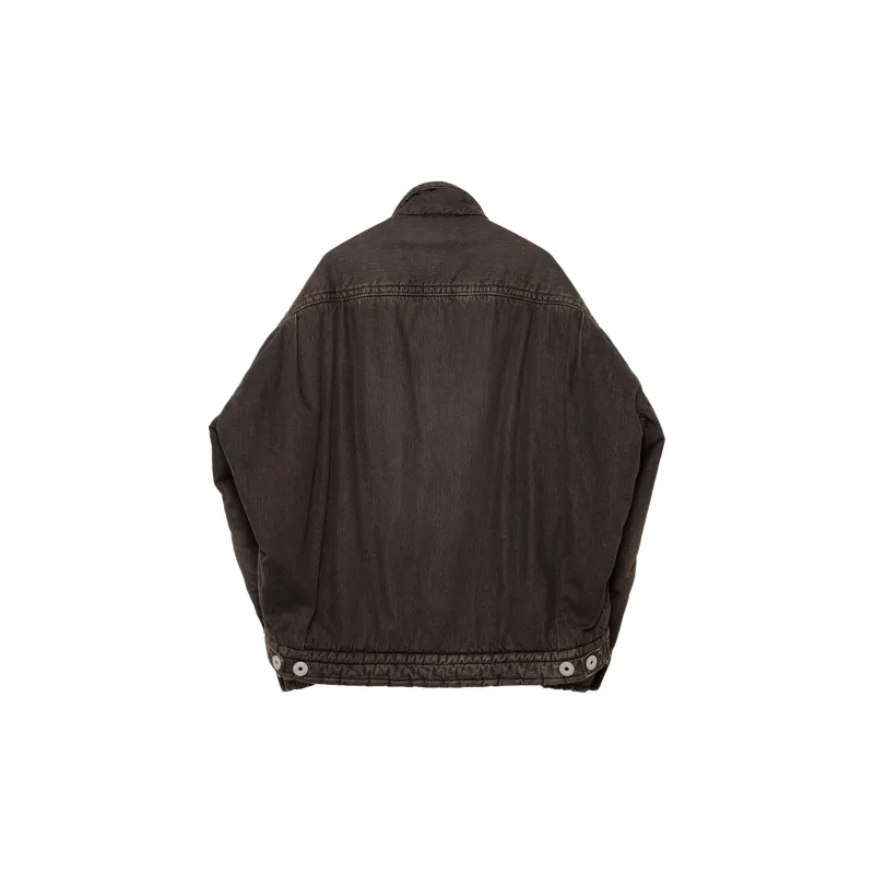 Maison Mihara Yasuhiro Logo Patch Denim Puffer Jacket-1