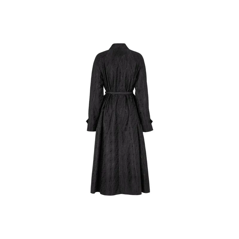 FENDI Ff Jacquard Trench Coat-1