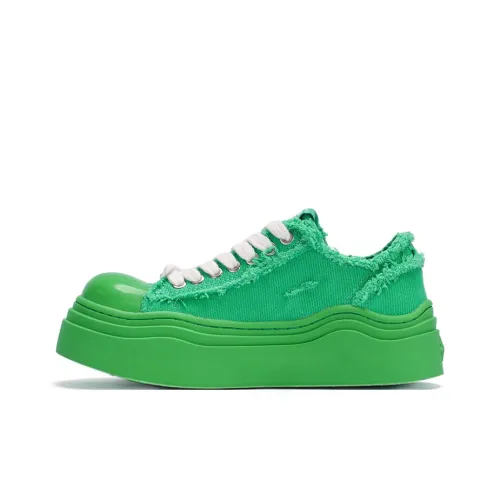 WANDER AROUND Low Top Canvas Shoes Women's Green