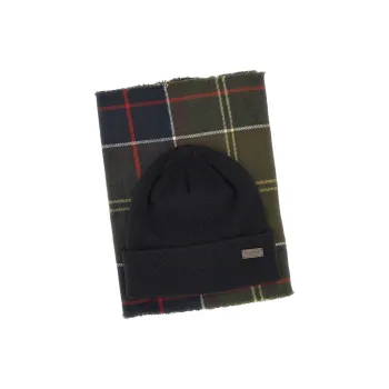 BARBOUR Cotton, Acrylic Knit Scarves Men's Dark Green