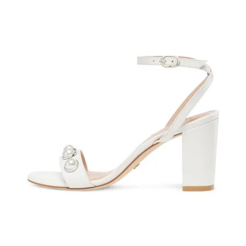 Stuart Weitzman/SW Nearlybare Portia Strap Sandals 8cm Women's White