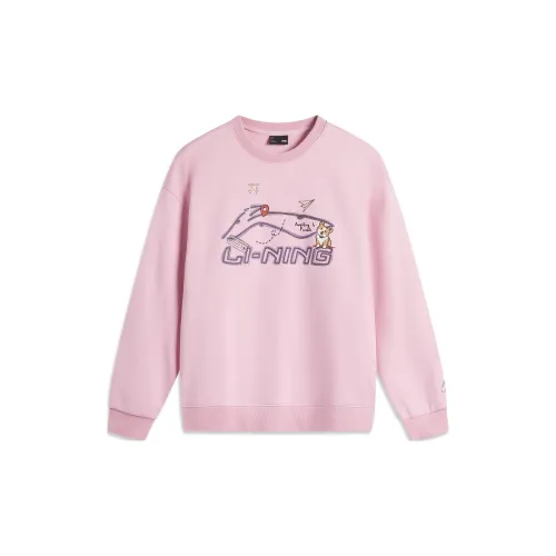 LINING Sports Life Collection Sweatshirts Women's Sheer Pink