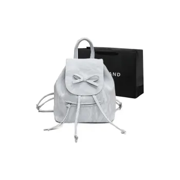 PINK·LAND PU Backpack Regular Women's Blue/Silver/White/Black