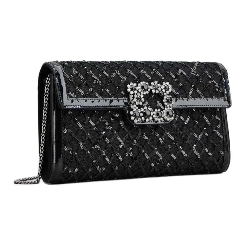 Roger Vivier Embellished Chain Shoulder Bag-1