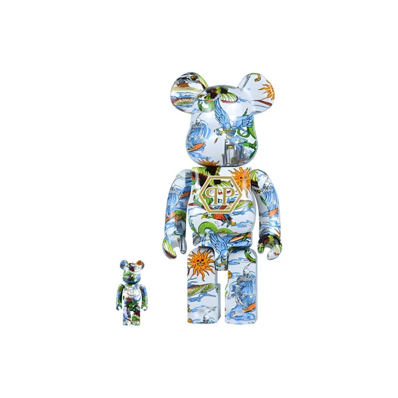 BE@RBRICK x PHILIPP PLEIN 400%100% Challenger The Brave MACAU Trendy Figures 7cm/28cm-0
