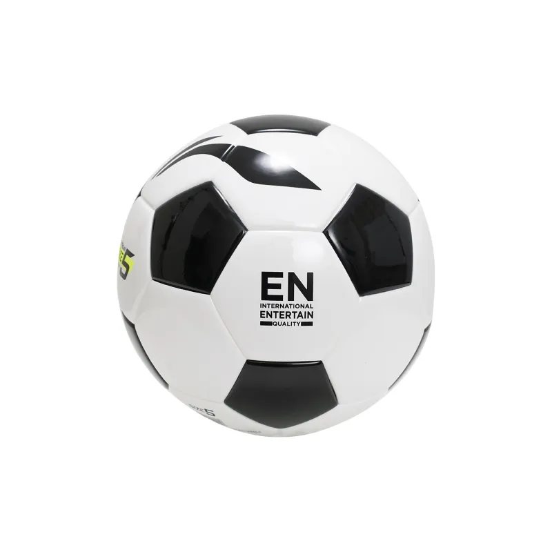 LiNing Size 4 Size 5 Soccer TPU Seamless Thermal-bonding Unisex Black White Block-3
