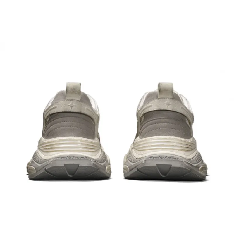 WANDER AROUND Height Increasing Breathable Low Top Chunky Sneakers Women's Gray-3