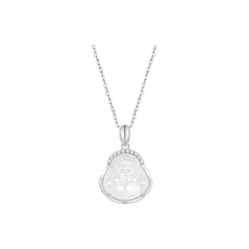 SINO GEM Chalcedony Jade Necklaces Women's