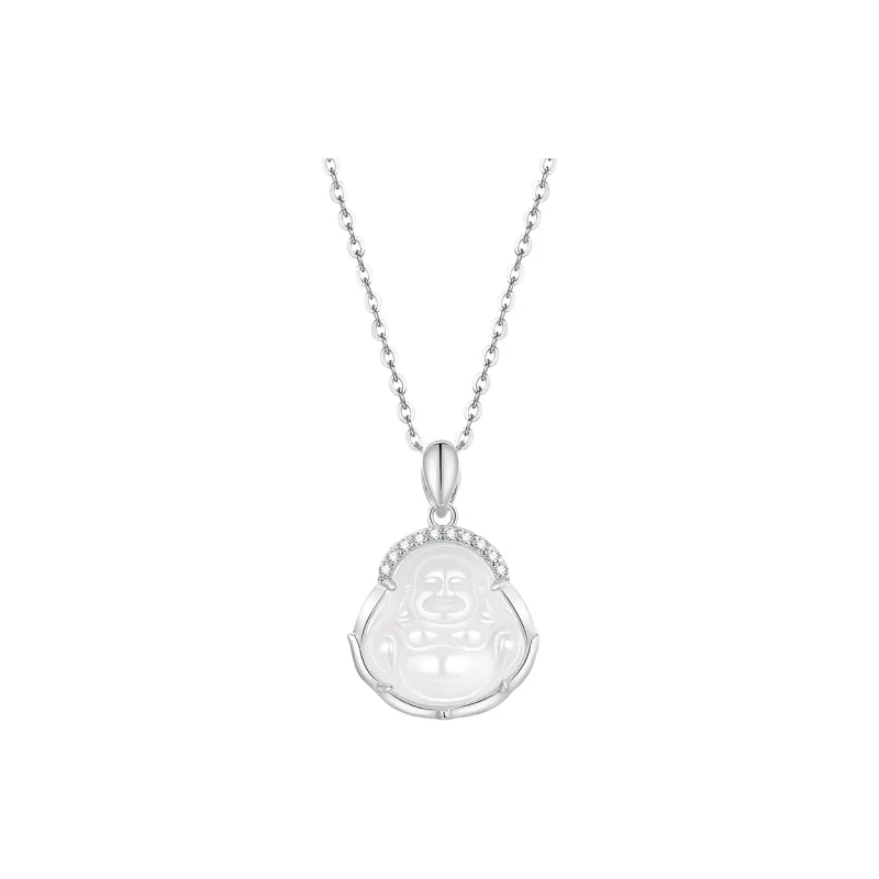 SINO GEM Chalcedony Jade Necklaces Women's-0