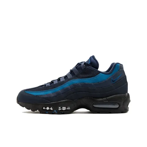 Nike Air Max 95 Running Shoes Men Low-Top Black Blue