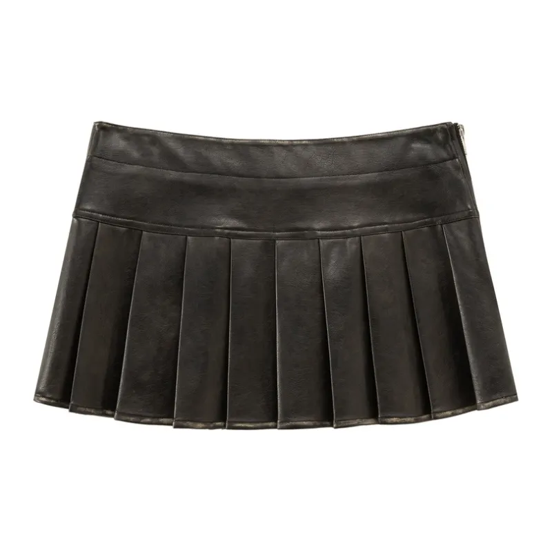 CHUU Casual Short Skirts Women's Dark Coffee-1