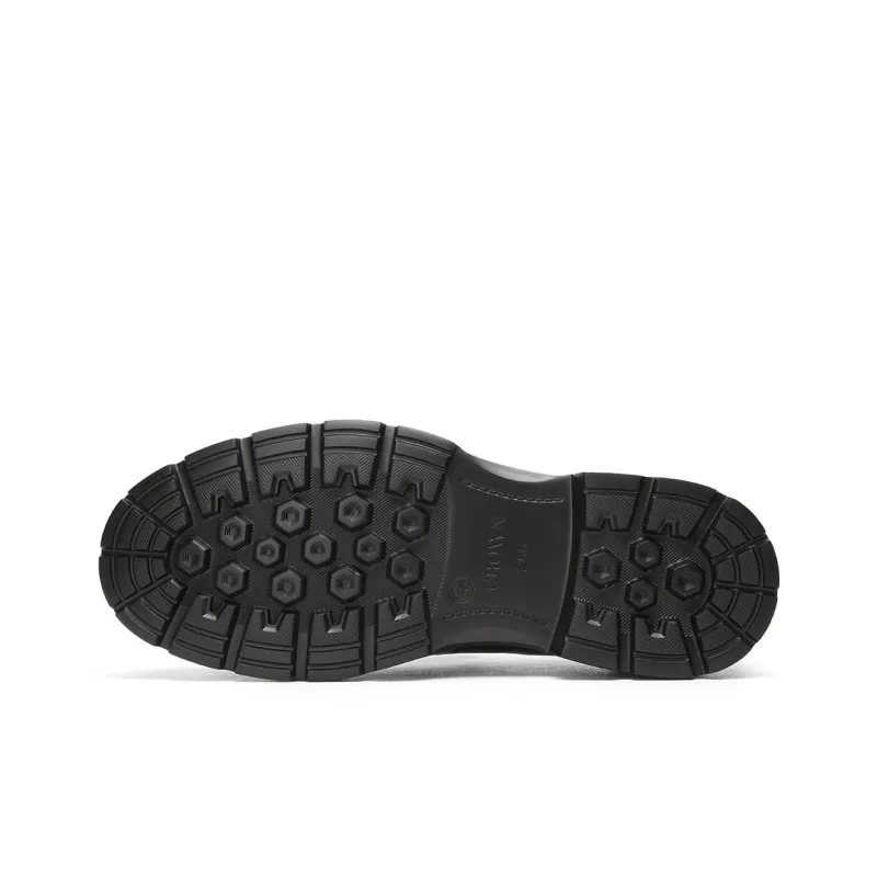 CROWN Men's Casual Shoes Men Low Top Black-5