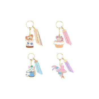 Disney Duffy, ShellieMay, Gelatoni, StellaLou Set Of 4, Keychains Anime / Games Pendants