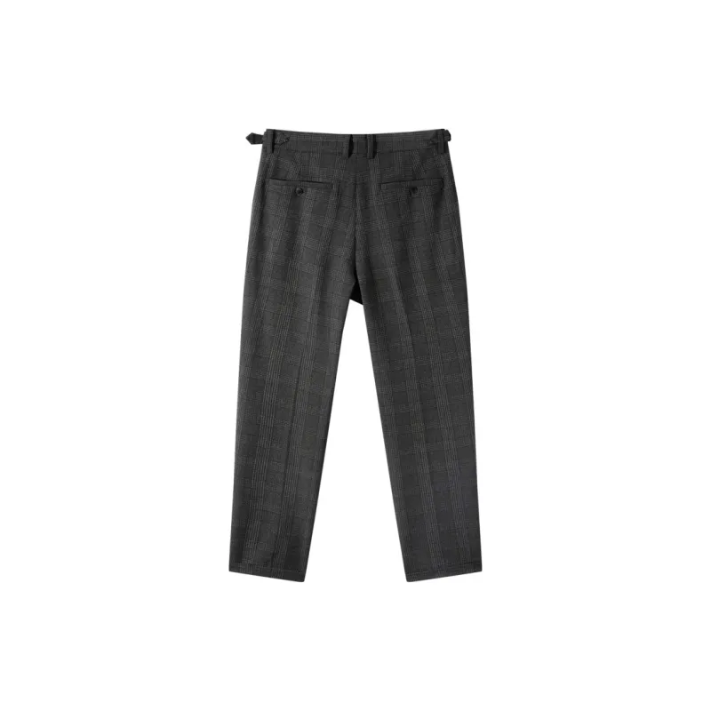 GXG Suit Trouser Men's Dark Gray Plaid-1