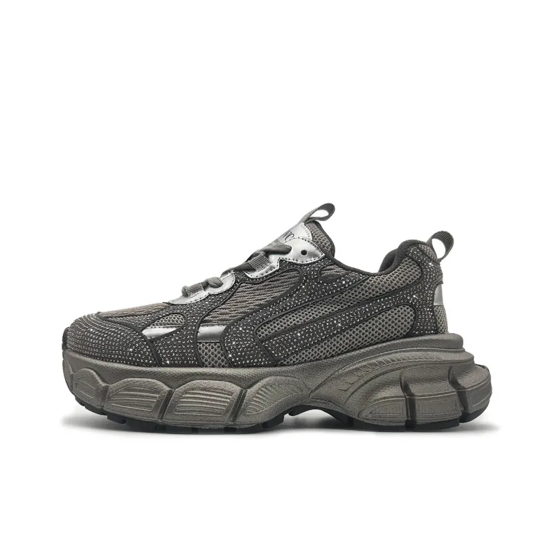 CHOVO Sparkling Galaxy Height Increasing Lightweight Breathable Low-Top Chunky Sneakers Women's-9