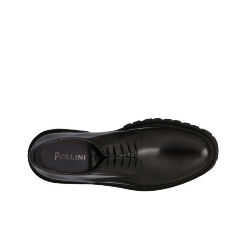 Pollini Royal Abraded Casual Shoes Men's Black-3