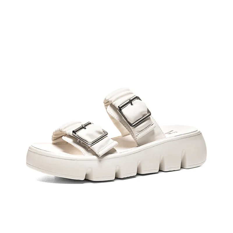 Warrior Slip Resistant Slide Slippers Women's Beige-1