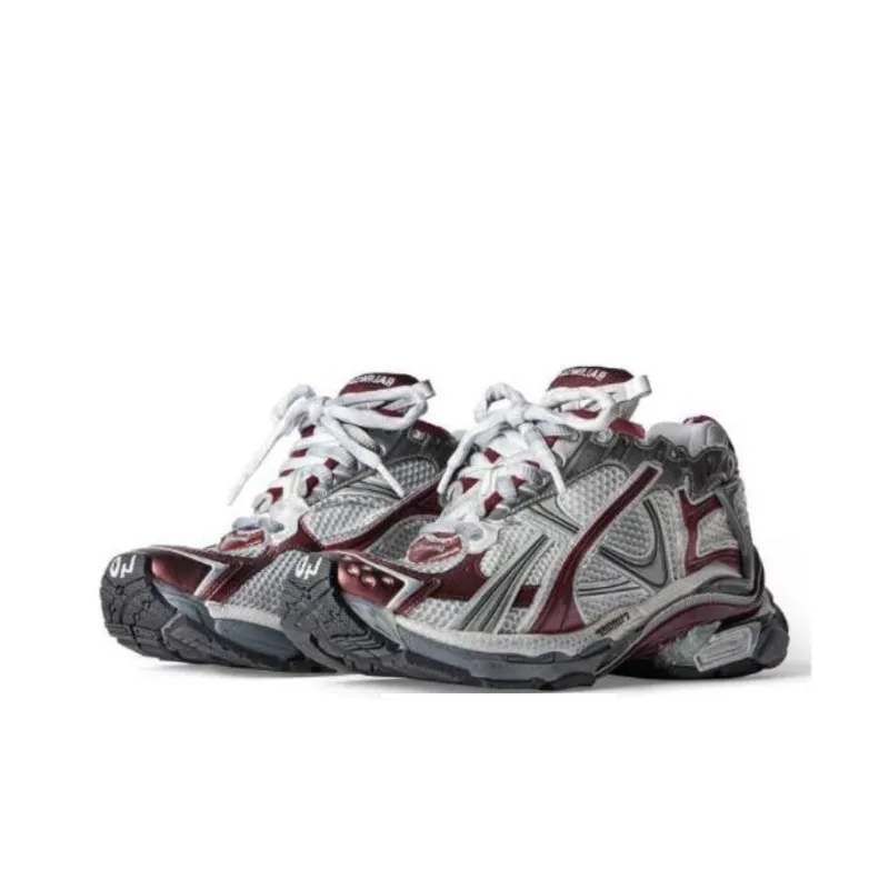 Balenciaga Runner Low Top Casual Shoes Women's Red-2